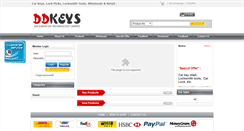 Desktop Screenshot of ddkeys.com